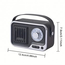 1pc Portable Wireless Speaker with Wireless, USB-C, Built-in 1200mAh Battery, Loud Stereo Sound, Compact Wireless Speaker for Home, Parties, Travel, Portable Wireless Speaker, Boombox, Cassette Player, Wireles Speaker, Radio