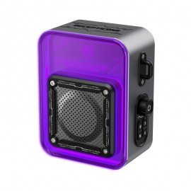 Transformers portable Bluetooth speaker with cool LED lights, wireless portable speaker, desktop speaker supporting Bluetooth/TF/AUX mode, high-fidelity sound quality, 360° surround sound, TWS pairing, built-in microphone, lanyard design, holiday gift