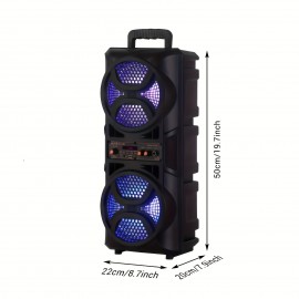 Portable Wireless PA Speaker - 2500W Dual 3