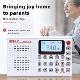 A Multi-Functional FM/AM/SW Radio with a 3W Full Band Speaker, a 3.5Mm Headset Interface, USB Charging, Compact Indoor Design, Wireless Connection, Wireless Transmission, Back-Mounted Holder Design, Suitable for Indoor, Outdoor And Emergency Use, Outdoor Enthusiasts, Camping, And Hiking