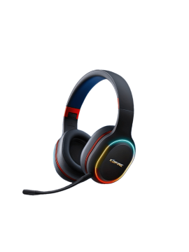 [Wireless Gaming Headset] UG-05 2.4GHz Wireless Gaming Headset | Ultra-Low Latency Technology + Immersive Vibration Feedback | 30H Battery Life Over-Ear Design | Detachable Microphone + High-Speed Wireless Adapter | Dynamic RGB Lighting | Compatible with PS4/PS5/PC