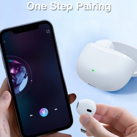 Wireless Earbuds: Touch Controls & HD Calling, Featuring Ultra-Long Battery, Noise Cancellation, and Seamless Wireless Connectivity - Ideal for Lifestyle & Gaming | Modern Aesthetic Design