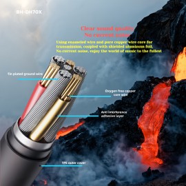 JR70-354 Over-Ear Headphones Hi-Fi Stereo Sound, Lightweight And Comfortable Protein Ear Pad Cover