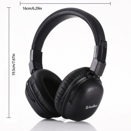 [Noise-Canceling Headphones] Classic Model Noise-Canceling Headphones - Dual Chip Technology, Lossless Sound, Dual Golden Plating Certification, Foldable/Wireless Design with Strong Anti-Interference Capability, Ensures Seamless Listening Even Outdoors