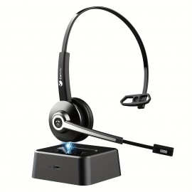 Earbay wireless headset with mic Noise canceling, V5.0 Wireless Headphone with microphone, Wireless Headphones Call Center, office