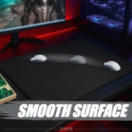 Extra Large Gaming Mouse Pad, 50% Thickened, 490*420mm*5mm XSOFT Ultra Thick Rubber Base, with Both Elasticity and Non-slip, Ultra Fine Fiber Surface, Smooth and Durable, Speed Enhancing, Stable Operation, Suitable for All Mice, Highly Recommended for FPS and Esports, Exquisite Flat Packaging