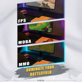 Extra Large Gaming Mouse Pad, 50% Thickened, 490*420mm*5mm XSOFT Ultra Thick Rubber Base, with Both Elasticity and Non-slip, Ultra Fine Fiber Surface, Smooth and Durable, Speed Enhancing, Stable Operation, Suitable for All Mice, Highly Recommended for FPS and Esports, Exquisite Flat Packaging