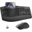 Wireless Keyboard and Mouse Combo 2 4G Full Size Wave Keys Ergonomic Keyboard with Wrist Rest Phone Holder 3 Level DPI Wireless Silent Mouse with 6 Buttons for Windows Mac OS Laptop PC Black