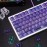 Crystal Purple Transparent 156-Key Mechanical Keyboard Keycap Complete Set PC Material Transfer Cherry Original Height