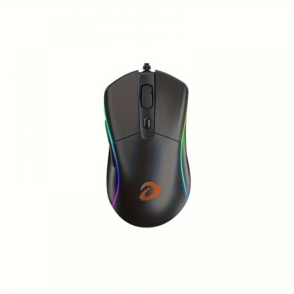 Dareu A960 Wired Gaming Mouse RGB Mouse Lightweight Design 65g Lightweight Mouse Black