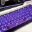 [Purple transparent keycaps] Purple Transparent Keycaps, Original Height 125 Keys PC Material Compatible with All Magnetic Switch Mechanical Keyboards Nano68/60