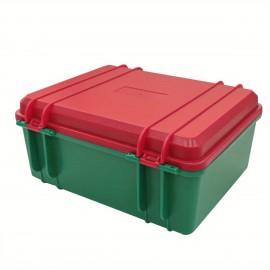 [Waterproof & Shockproof] 1-Pack Waterproof & Shockproof Protective Equipment Hard Carry Case | 280x240x130mm | PP Material | Waterproof & Shockproof | Camera, Photography, Travel, Electronic Digital Products | Blue/Black