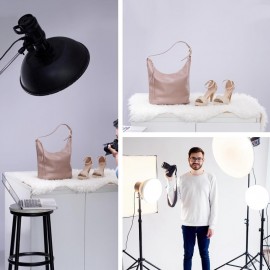 16 inch 42cm Standard Reflector Beauty Dish with Honeycomb Grid Diffuser Sock and Bag for Bowens Mount Studio Strobe Flash Light Like Neewer VC 400HS VE 300 Godox AD200 AD180 AD360 Silver