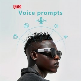 [FPV Glasses Camera] FPV Glasses Camera Wearable Vlog Camera with 2.7K HD Video, 0.96