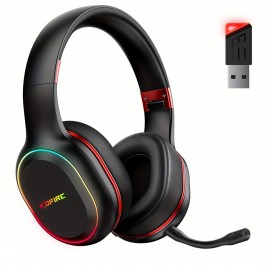 [Wireless Gaming Headset] UG-05 2.4GHz Wireless Gaming Headset | Ultra-Low Latency Technology + Immersive Vibration Feedback | 30H Battery Life Over-Ear Design | Detachable Microphone + High-Speed Wireless Adapter | Dynamic RGB Lighting | Compatible with PS4/PS5/PC