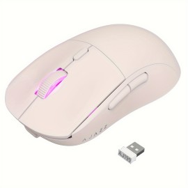 AJ199 Wireless Gaming Mouse, 59G Ultra Lightwieght-Huanuo Micro Switch-26K PAW3395 Sensor-40Hrs Battery Life-2.4G/USB-C Mouse Gaming -Wireless Computer Mouse 6 Programmable Buttons, 100% PTFE Feet