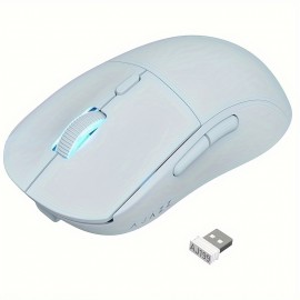 AJ199 Wireless Gaming Mouse, 59G Ultra Lightwieght-Huanuo Micro Switch-26K PAW3395 Sensor-40Hrs Battery Life-2.4G/USB-C Mouse Gaming -Wireless Computer Mouse 6 Programmable Buttons, 100% PTFE Feet
