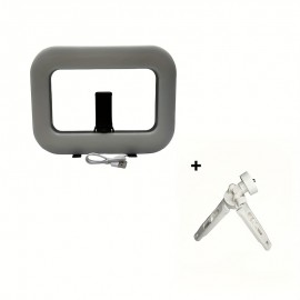 Smartphone Video Rig with Light, Cell Phone Handheld Stabilizer with Ring Light 8500k Selfie Light for Filmaking Live Steam Tiktok YouTube Video Recording, with high capacity Build-in Battery, Selfie Stick for Phone, Live Streaming Setup, Selfie Lighting, Portable Rig, Lightweight Stabilizer, Reliable Performance, Durable Build, Smartphone Accessory, Video Lighting, Streamers, Social Media Creators