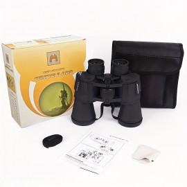 [High-Definition Binoculars] 10x50 High-Definition Binoculars with FMC Multi-Layer Coating | Ideal for Bird Watching, Sports Events, Hunting - Includes Carrying Case and Shoulder Strap