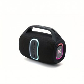 TG674 Portable Wireless Outdoor Speaker with Colorful LED Lights, TWS Pairing, Type-C Charging, Music Player, Compatible with Smartphones/Tablets/TV, Perfect for Pool Parties, and More, Valentine'S Day, New Year, Camping, Home Entertainment