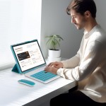 10 inch Tablet with Keyboard 2 in 1 Tablet Android 14 Tablets Include Case Mouse Stylus 6000mAh battery 8GB+64GB Support 1024GB Expandable 10.1 Tableta 2MP+8MP Dual Camera WiFi6 Bluetooth Tab PC